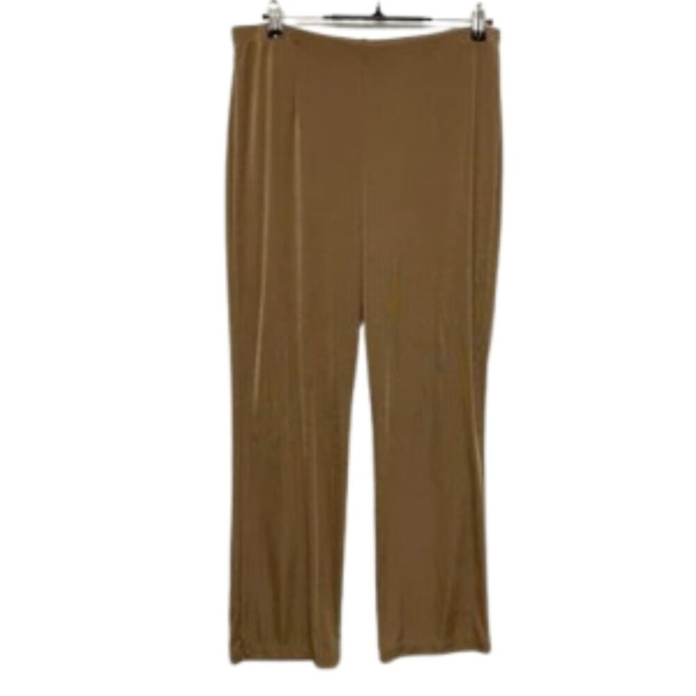 Easywear by Chico's Flawless Brown pants pull-on size L 2 Short *** SHORT